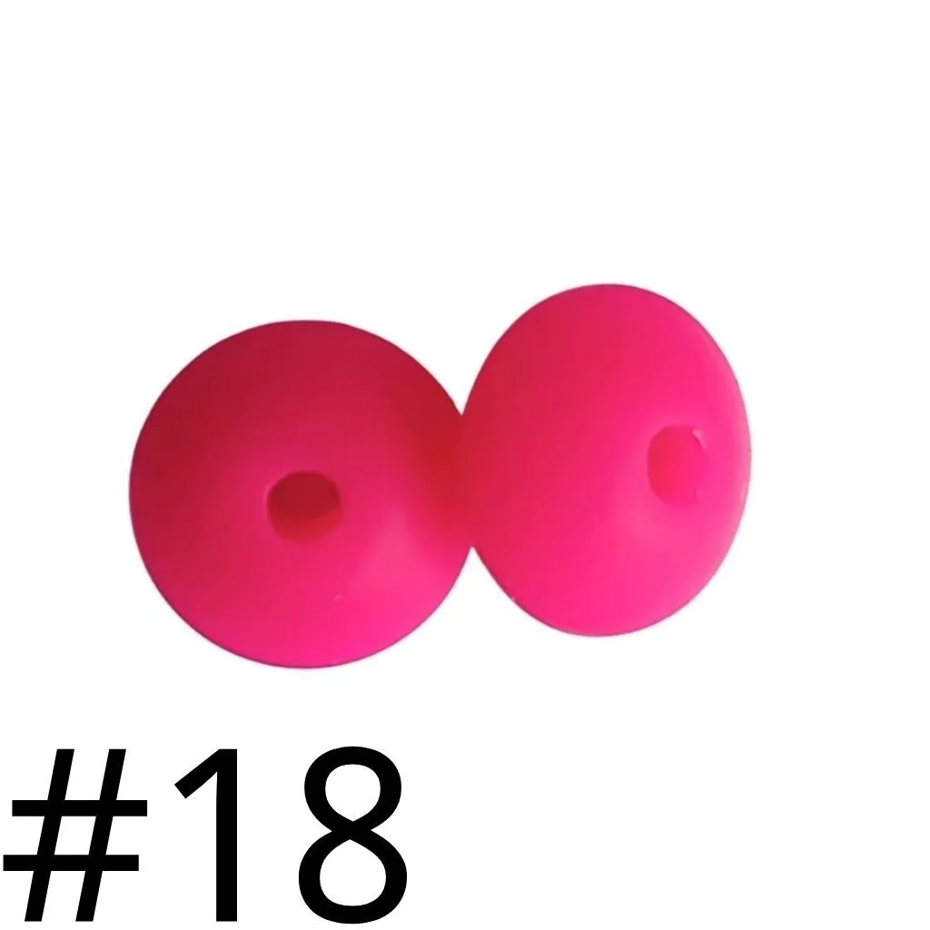 Silicone Lentil Beads Spacers Saucers 12mm - Image 58