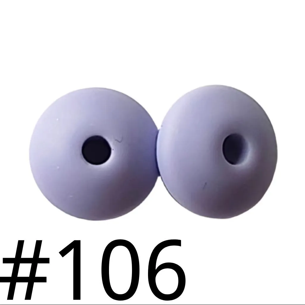 Silicone Lentil Beads Spacers Saucers 12mm - Image 63