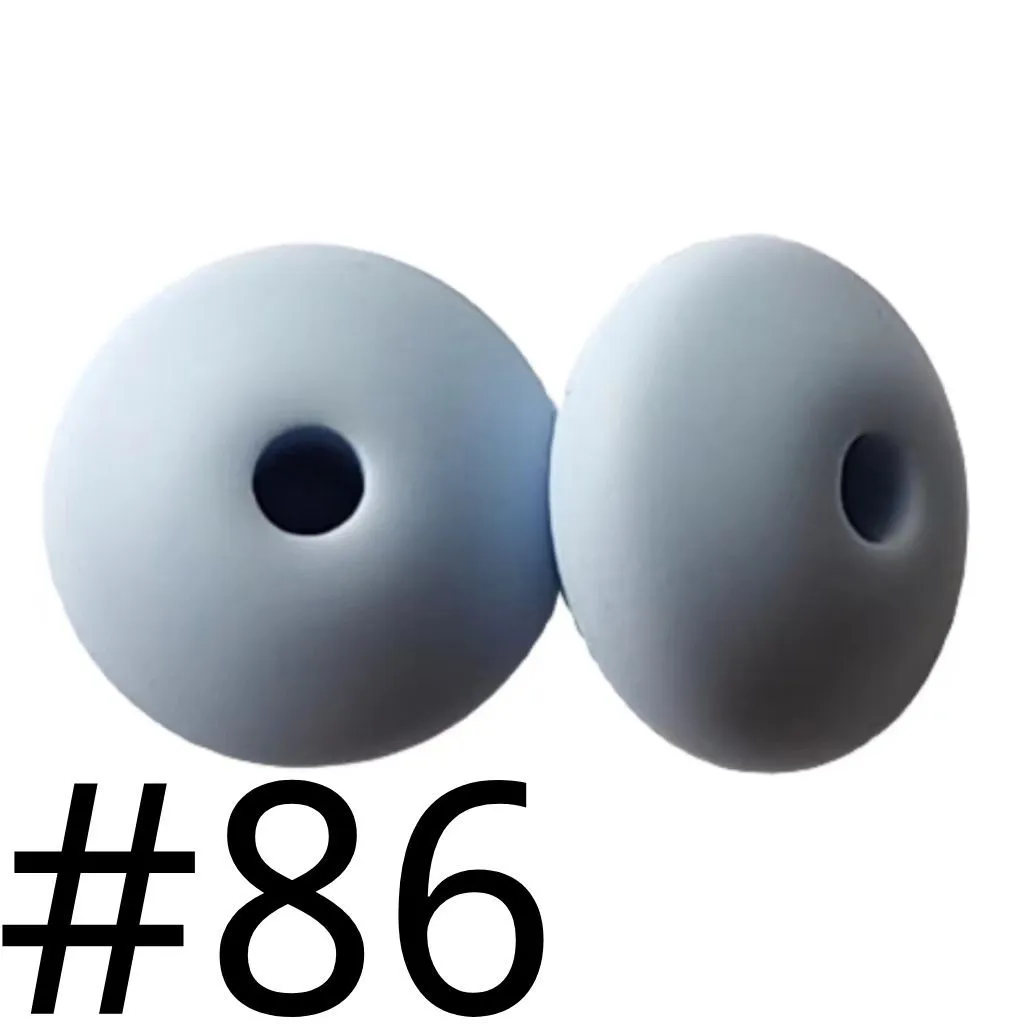 Silicone Lentil Beads Spacers Saucers 12mm - Image 64