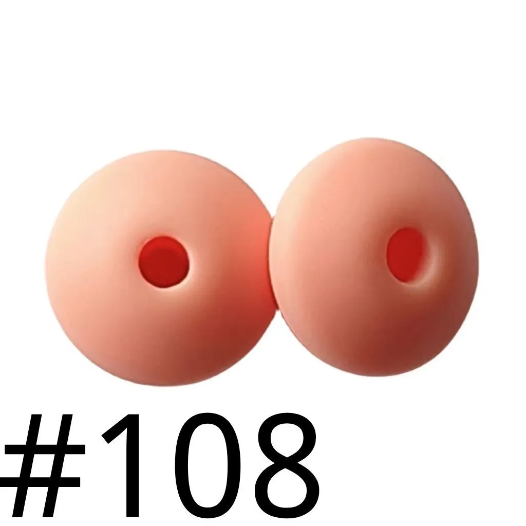 Silicone Lentil Beads Spacers Saucers 12mm - Image 67