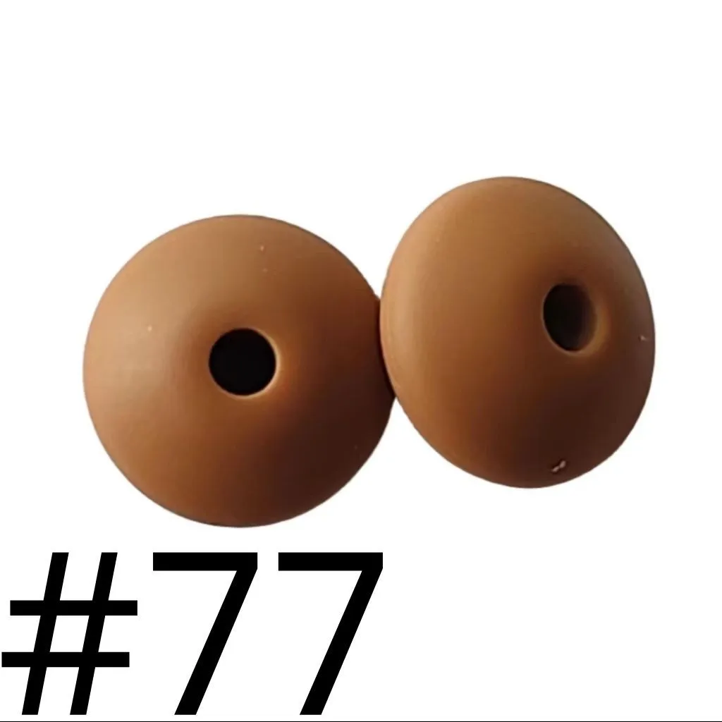 Silicone Lentil Beads Spacers Saucers 12mm - Image 72