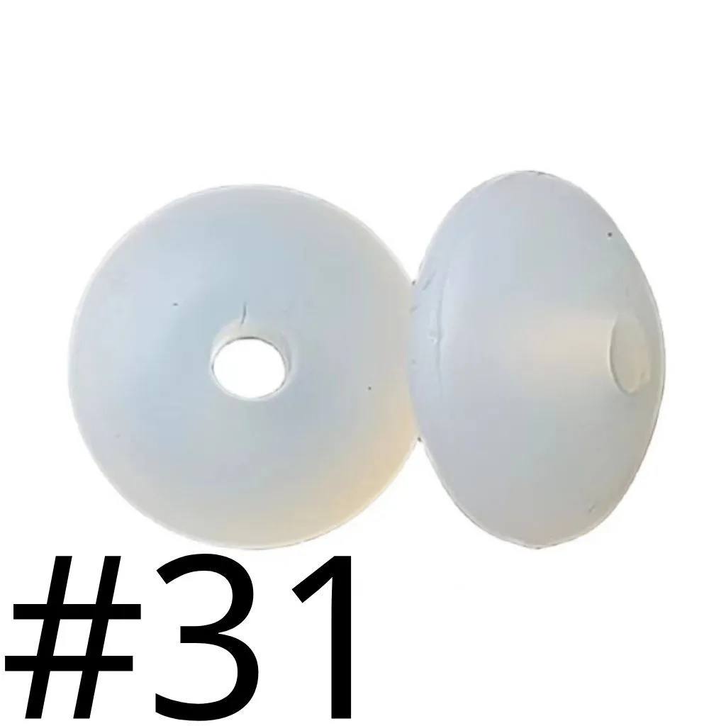 Silicone Lentil Beads Spacers Saucers 12mm - Image 73
