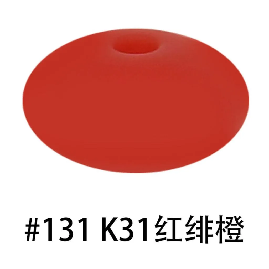 Silicone Lentil Beads Spacers Saucers 12mm - Image 78