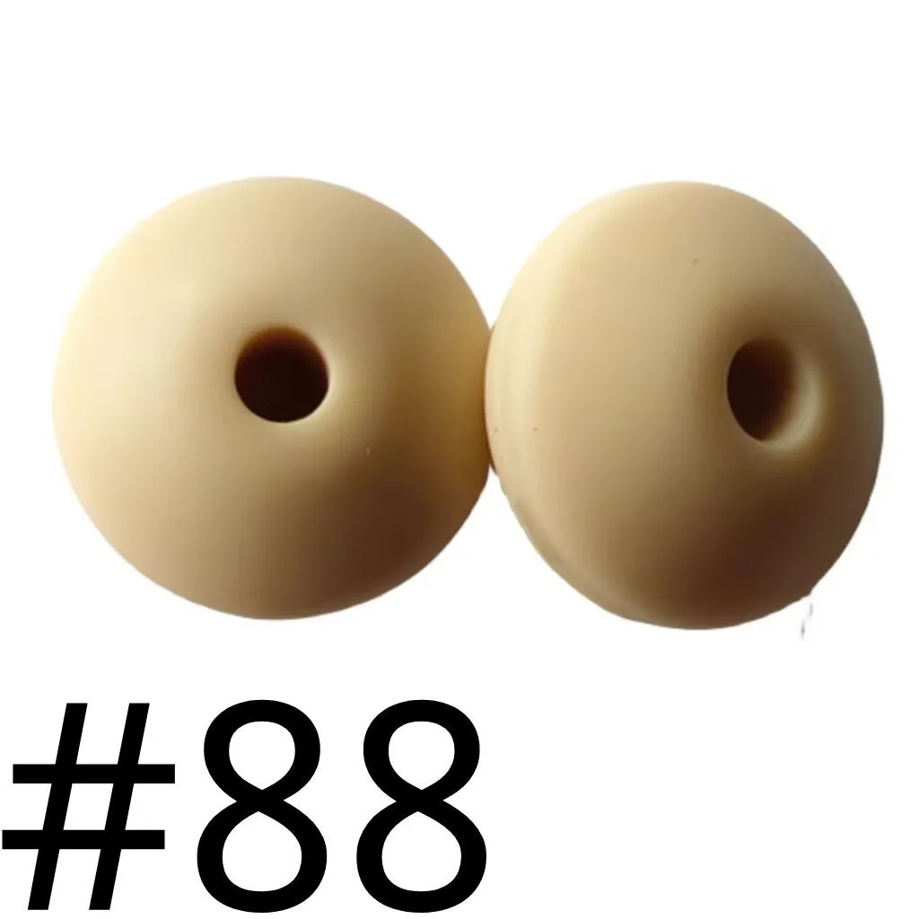 Silicone Lentil Beads Spacers Saucers 12mm - Image 79