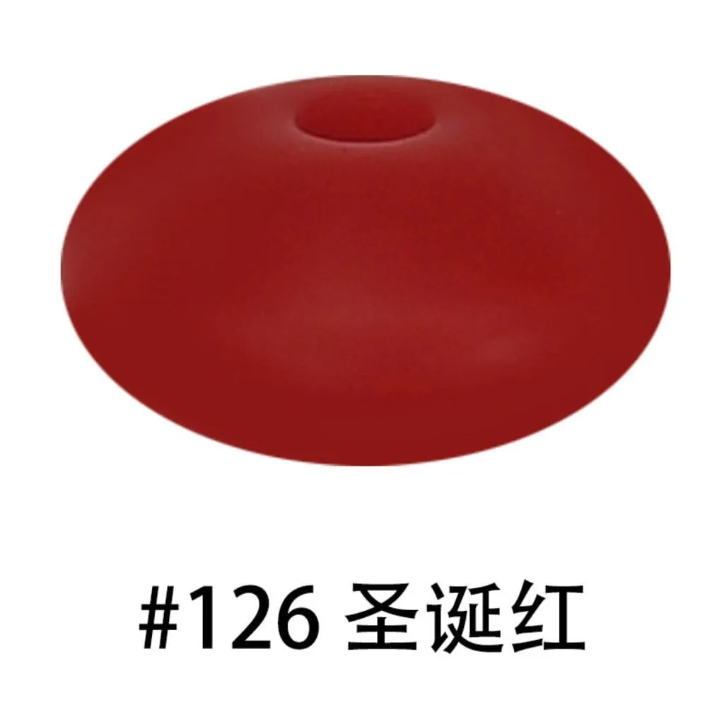 Silicone Lentil Beads Spacers Saucers 12mm - Image 88