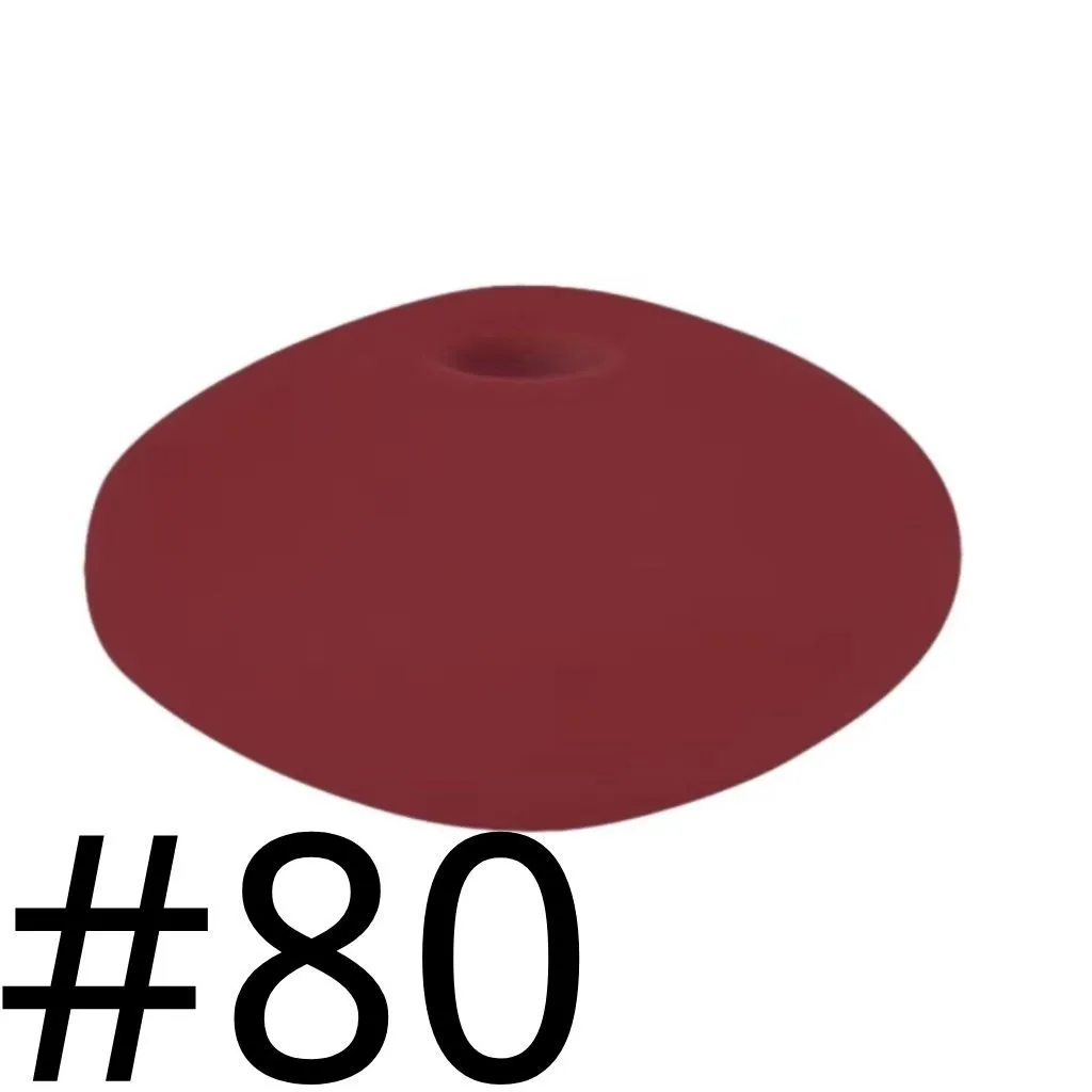 Silicone Lentil Beads Spacers Saucers 12mm - Image 92