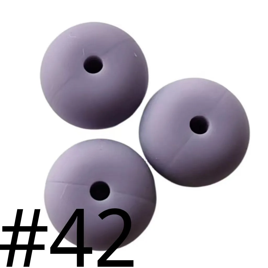 Silicone Wheel Beads Abacus Beads, 14mm - Image 101