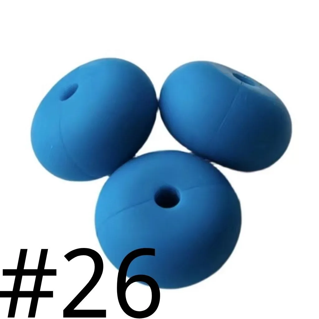 Silicone Wheel Beads Abacus Beads, 14mm - Image 103