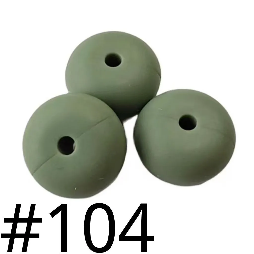 Silicone Wheel Beads Abacus Beads, 14mm - Image 105