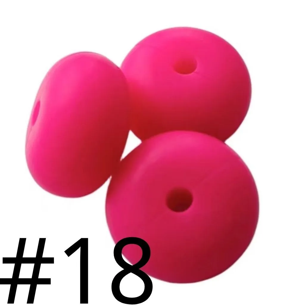 Silicone Wheel Beads Abacus Beads, 14mm - Image 106