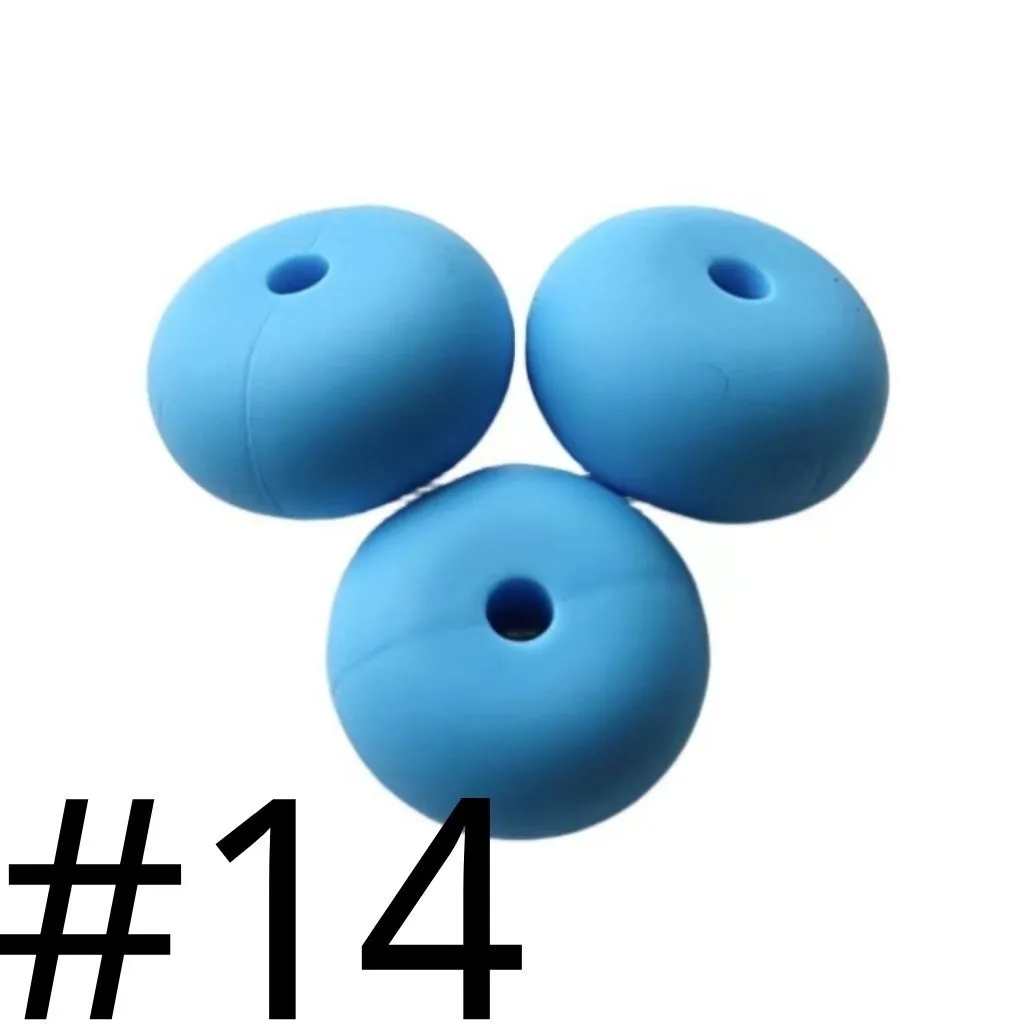 Silicone Wheel Beads Abacus Beads, 14mm - Image 114