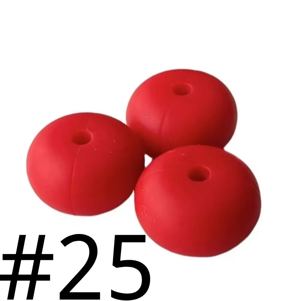 Silicone Wheel Beads Abacus Beads, 14mm - Image 12