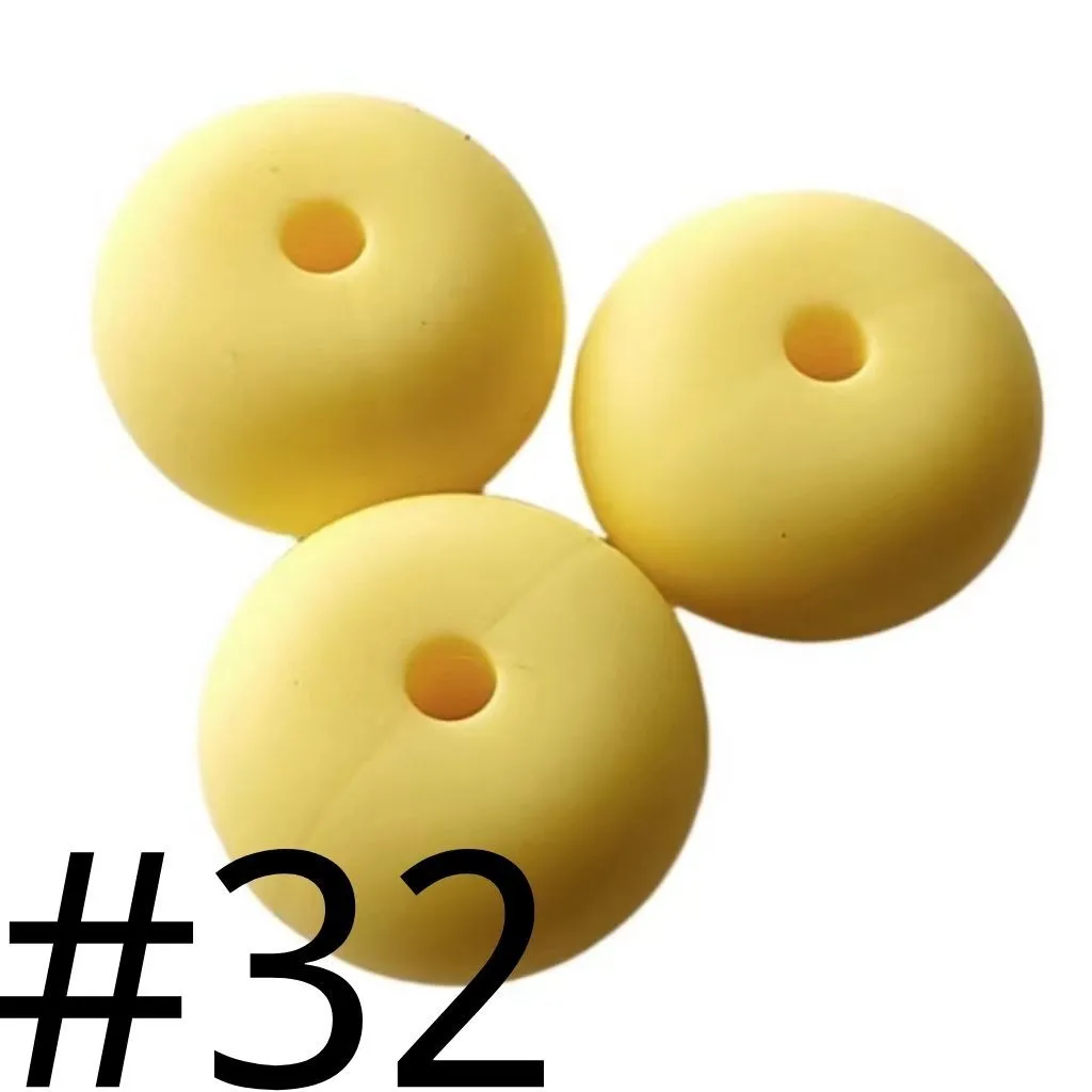 Silicone Wheel Beads Abacus Beads, 14mm - Image 120