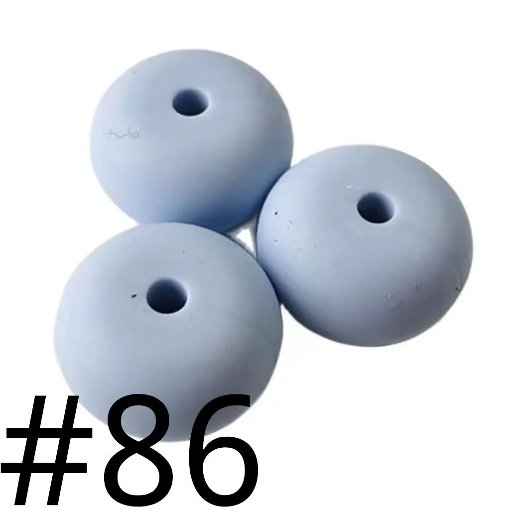 Silicone Wheel Beads Abacus Beads, 14mm - Image 26