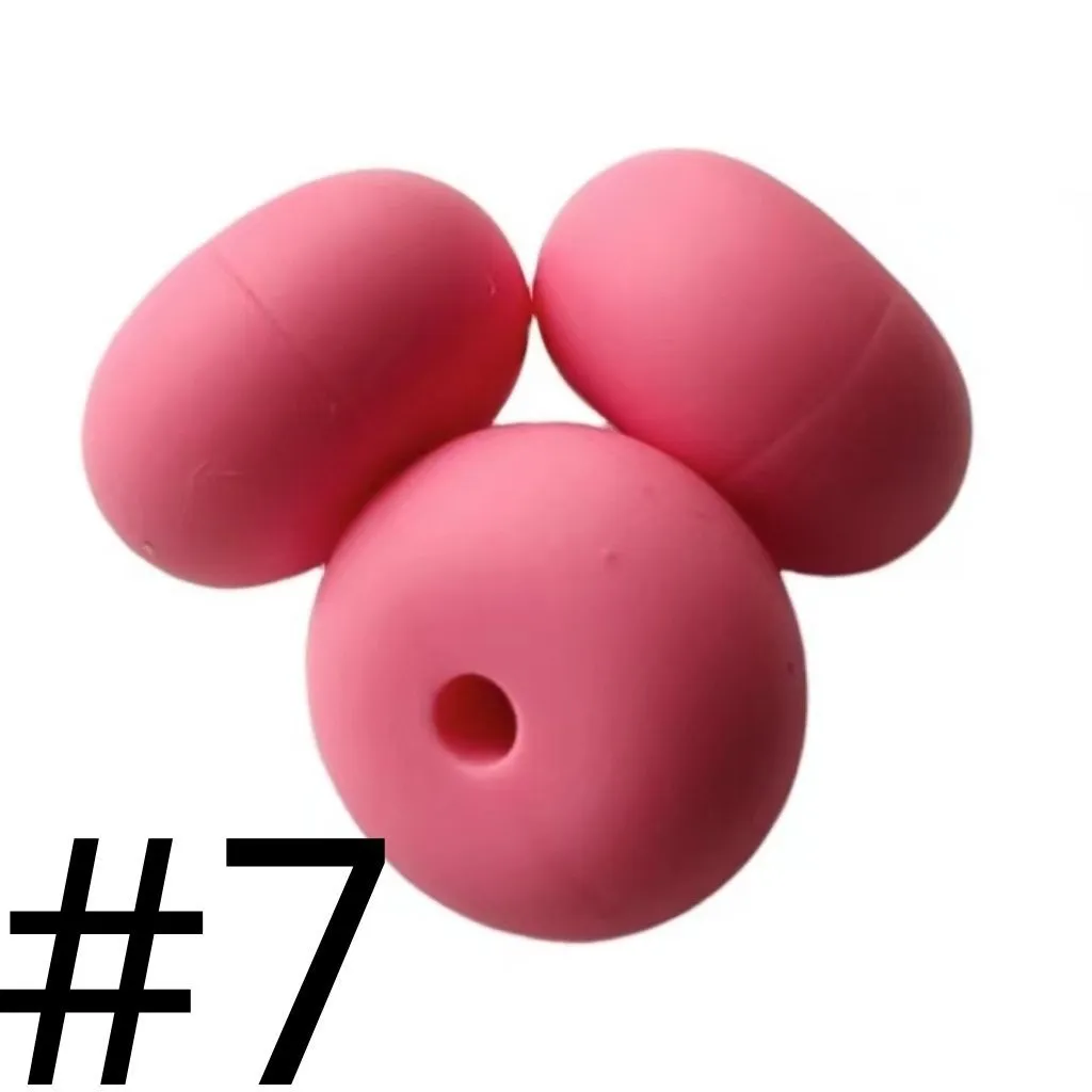 Silicone Wheel Beads Abacus Beads, 14mm - Image 32