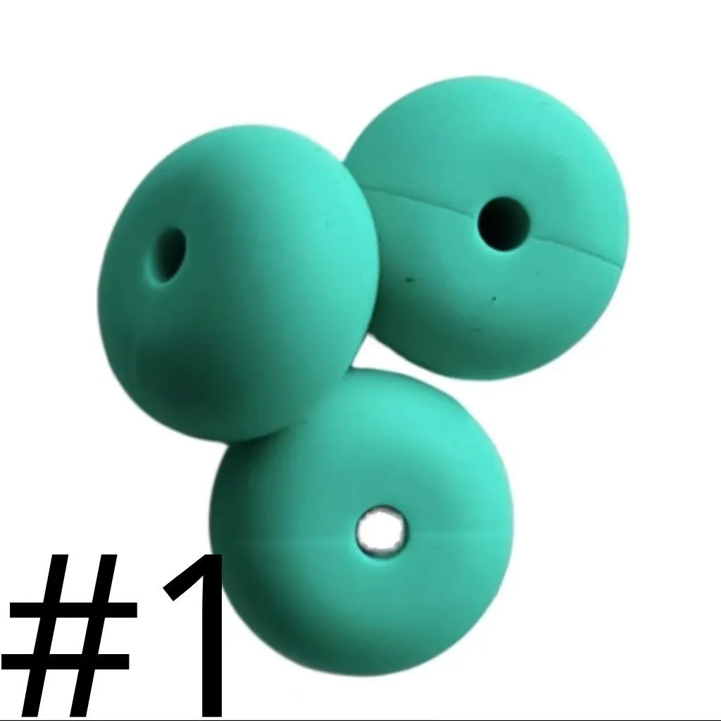 Silicone Wheel Beads Abacus Beads, 14mm - Image 37