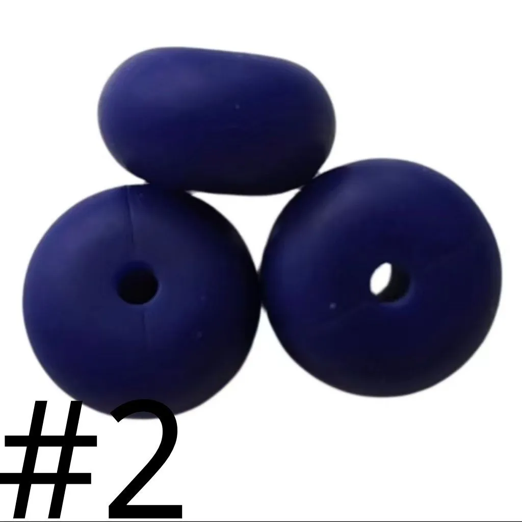 Silicone Wheel Beads Abacus Beads, 14mm - Image 4