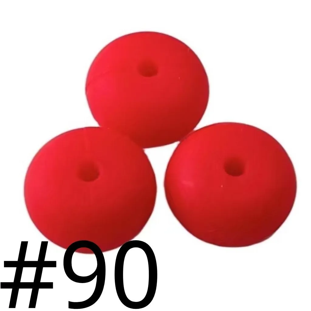 Silicone Wheel Beads Abacus Beads, 14mm - Image 40