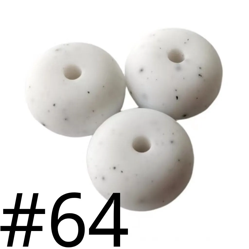 Silicone Wheel Beads Abacus Beads, 14mm - Image 41