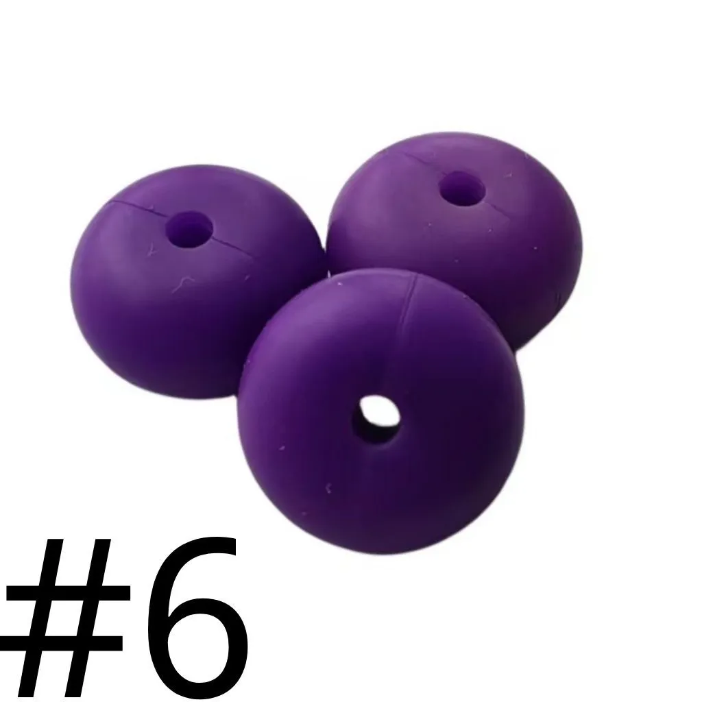 Silicone Wheel Beads Abacus Beads, 14mm - Image 43