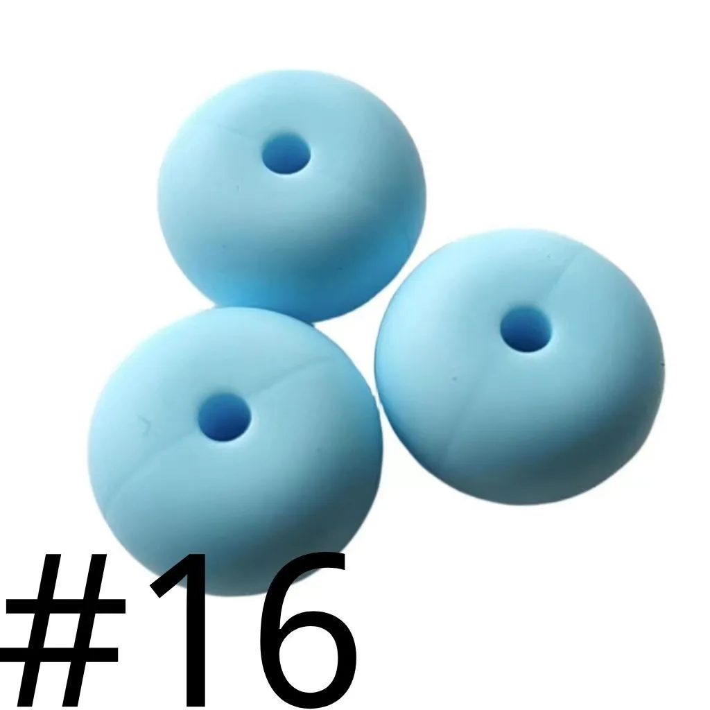 Silicone Wheel Beads Abacus Beads, 14mm - Image 44