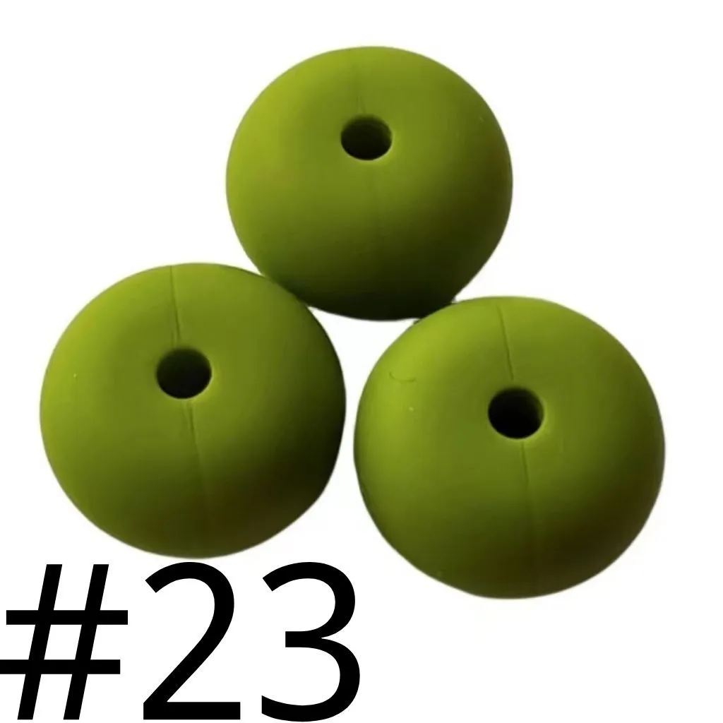 Silicone Wheel Beads Abacus Beads, 14mm - Image 45