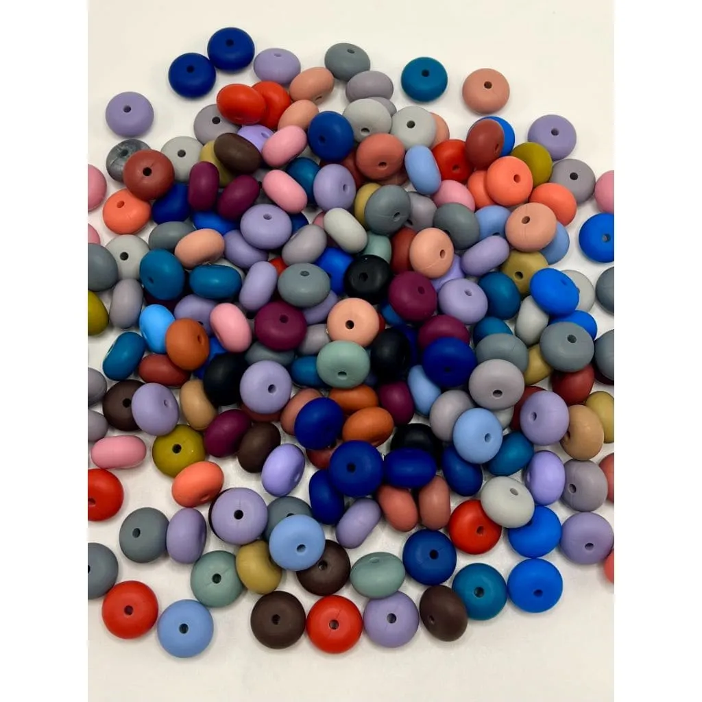 Silicone Wheel Beads Abacus Beads, 14mm - Image 5