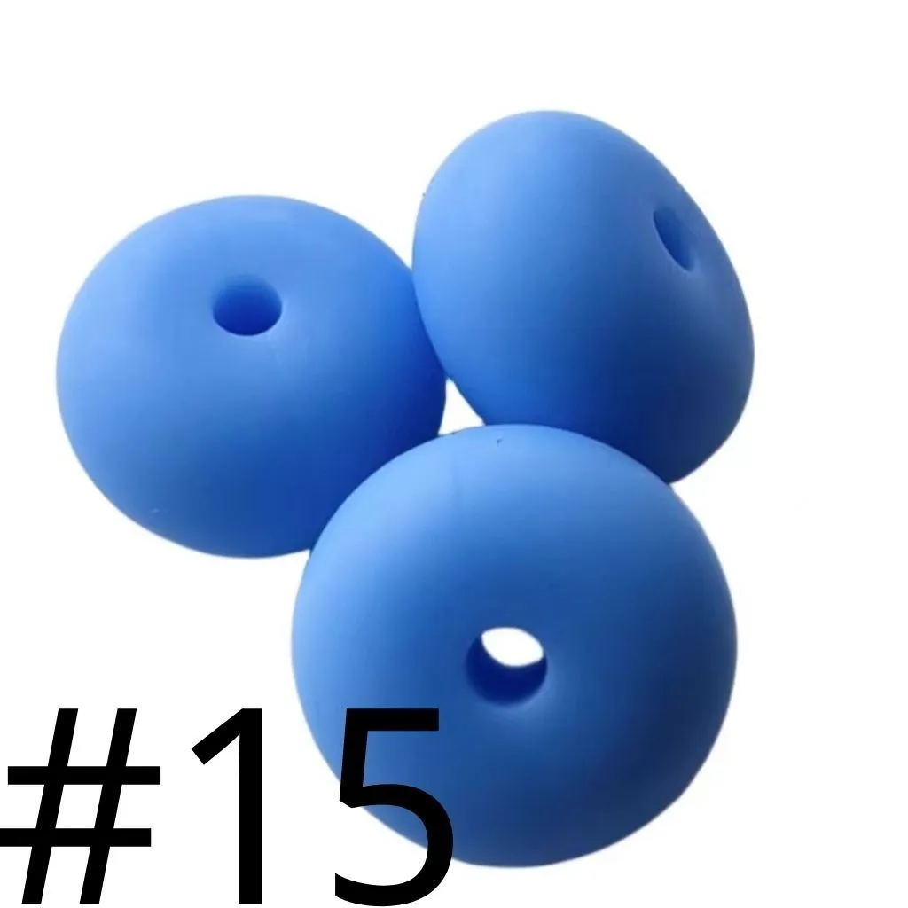 Silicone Wheel Beads Abacus Beads, 14mm - Image 52