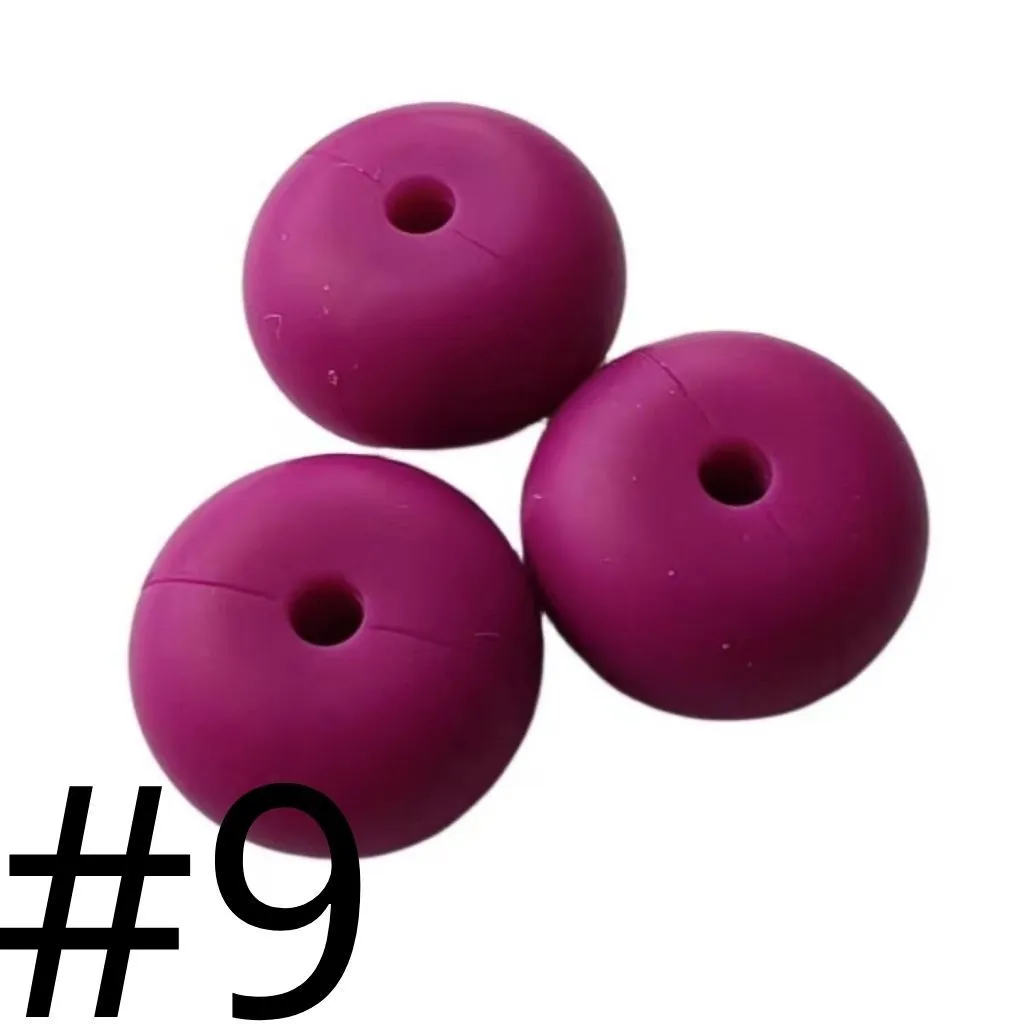 Silicone Wheel Beads Abacus Beads, 14mm - Image 56