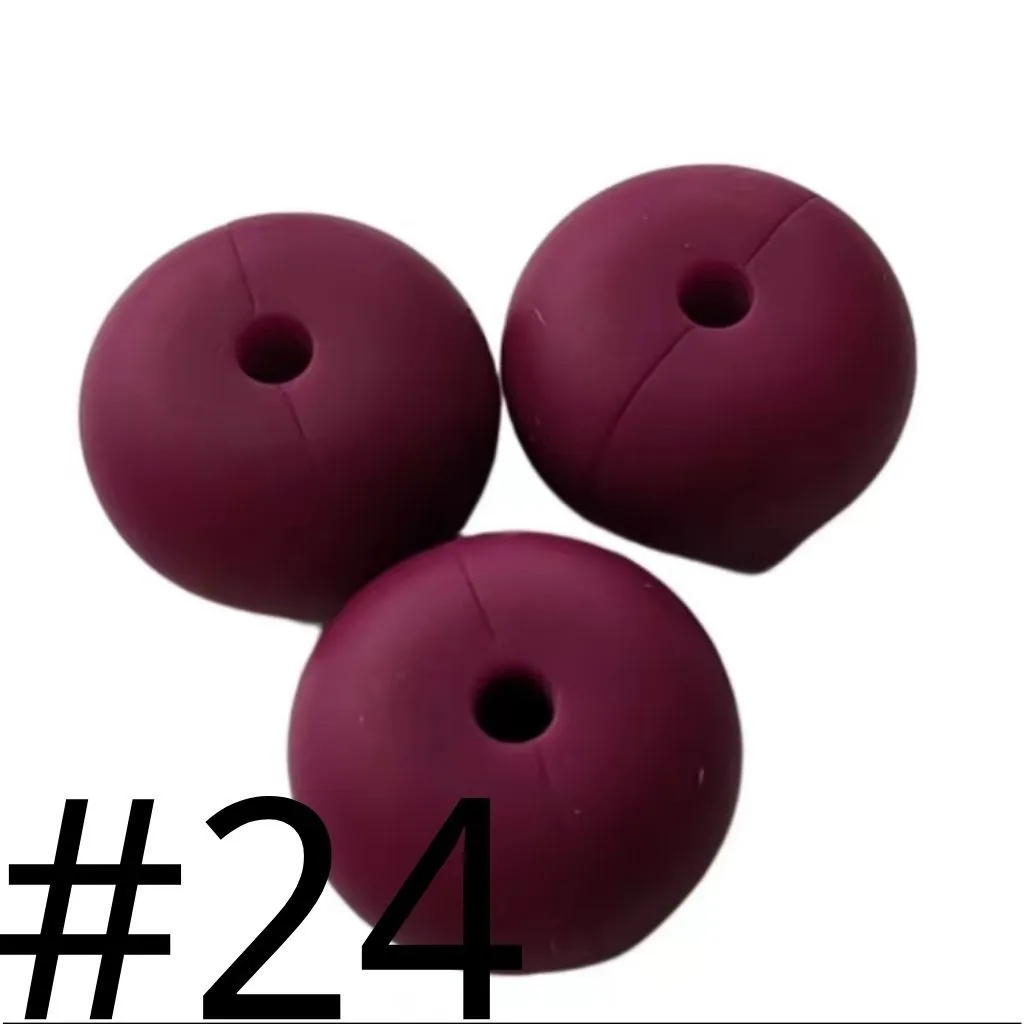 Silicone Wheel Beads Abacus Beads, 14mm - Image 58