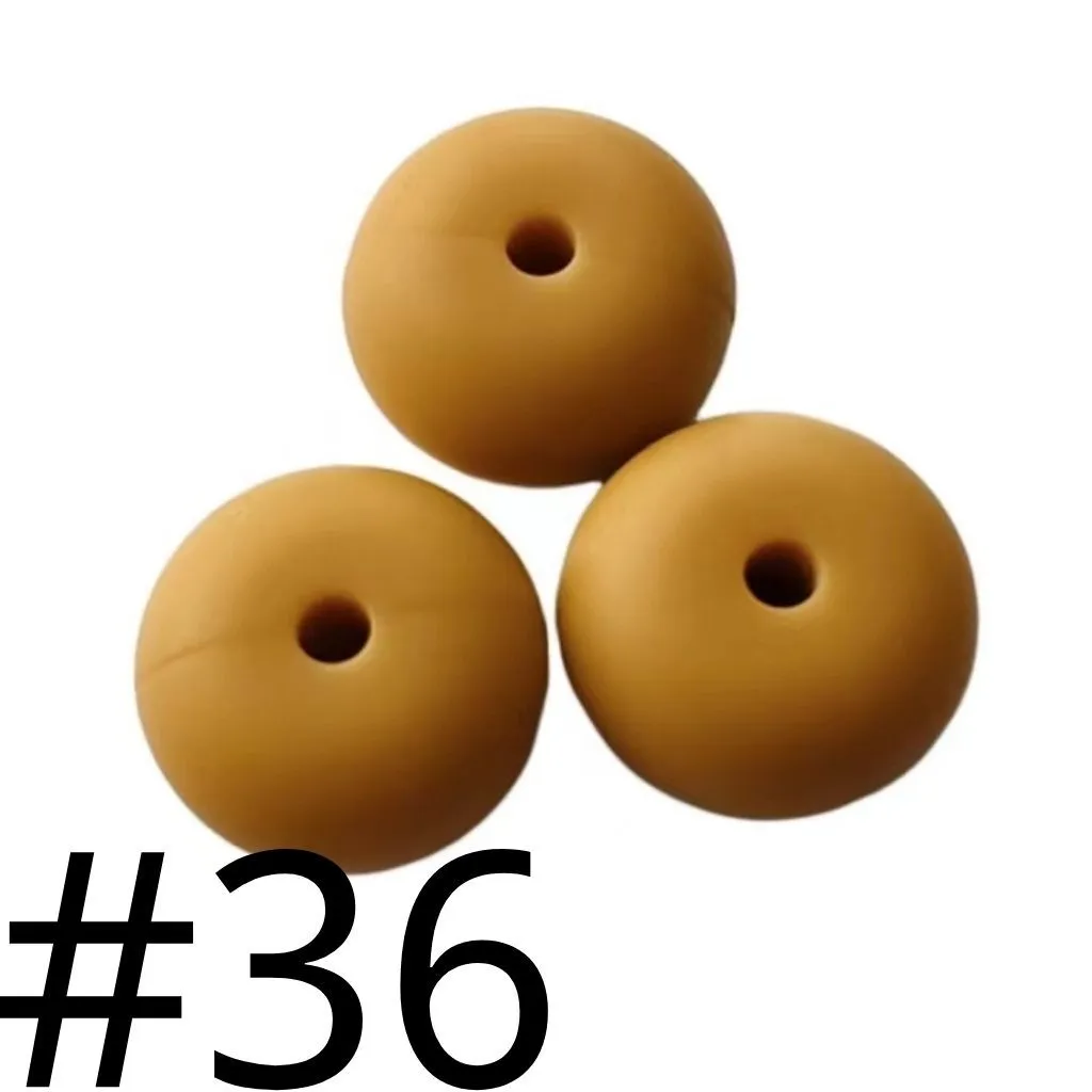 Silicone Wheel Beads Abacus Beads, 14mm - Image 59