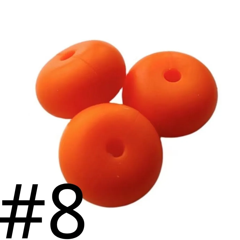 Silicone Wheel Beads Abacus Beads, 14mm - Image 6