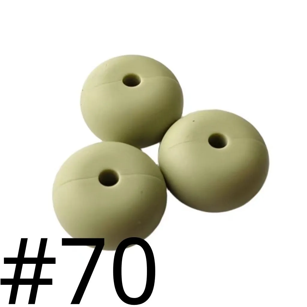 Silicone Wheel Beads Abacus Beads, 14mm - Image 65