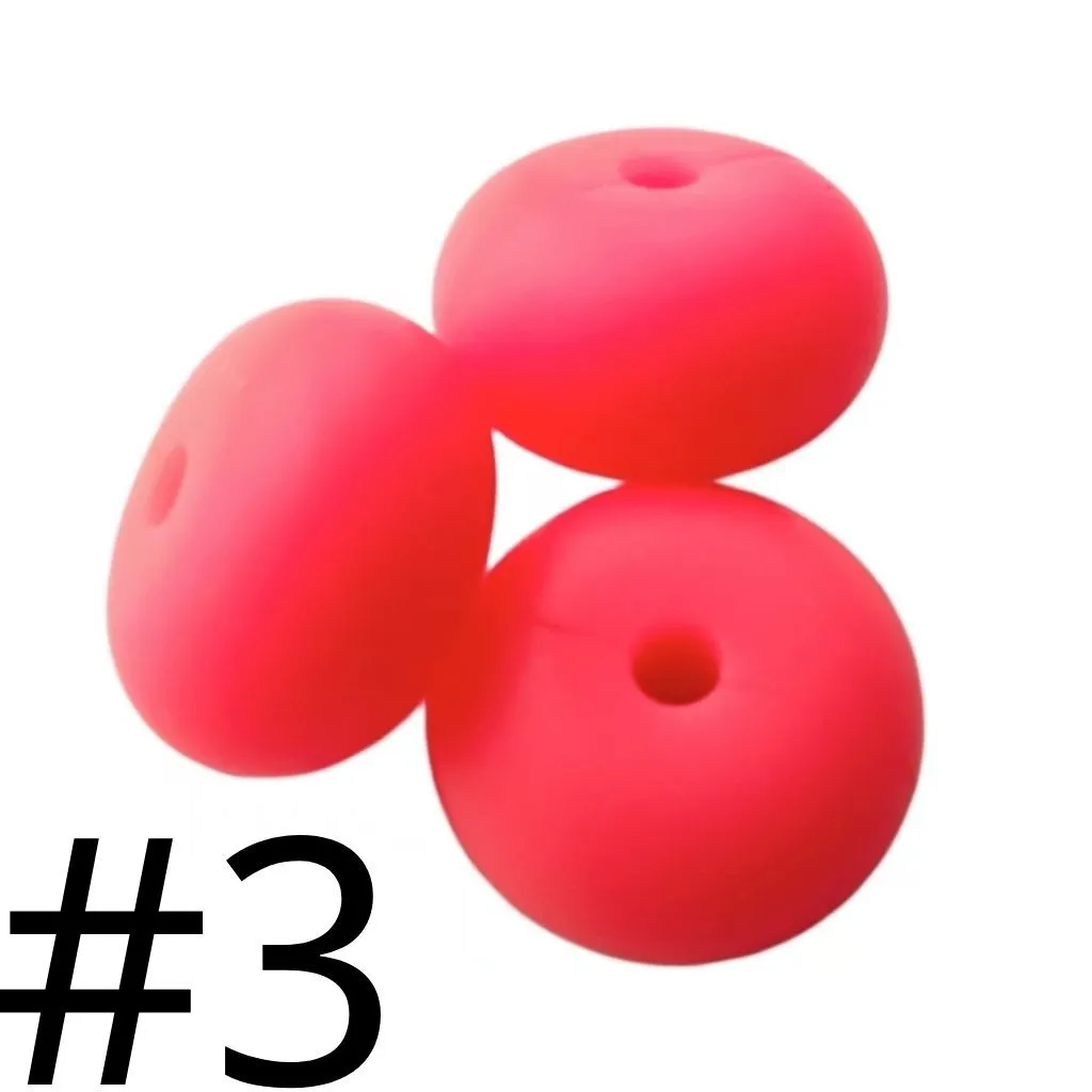 Silicone Wheel Beads Abacus Beads, 14mm - Image 73