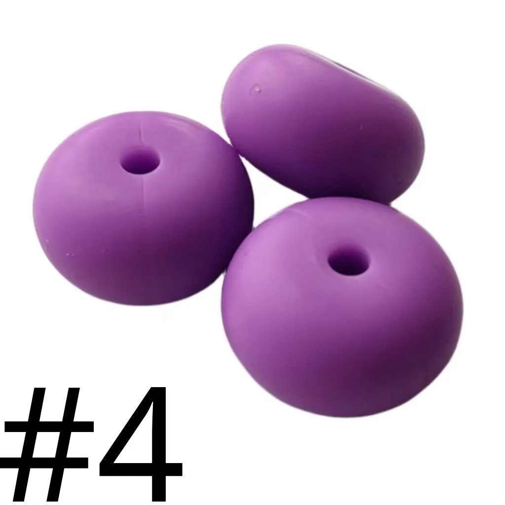 Silicone Wheel Beads Abacus Beads, 14mm - Image 79