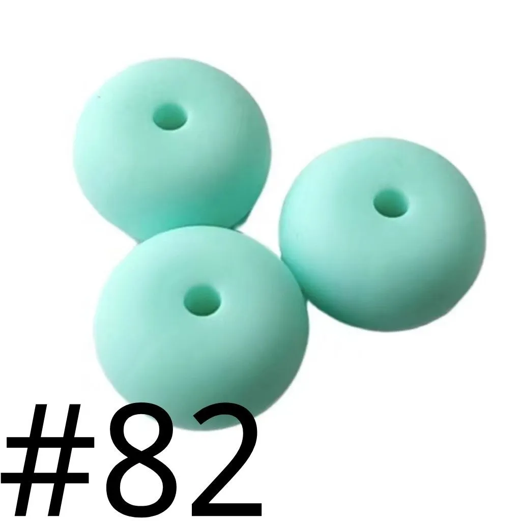 Silicone Wheel Beads Abacus Beads, 14mm - Image 8