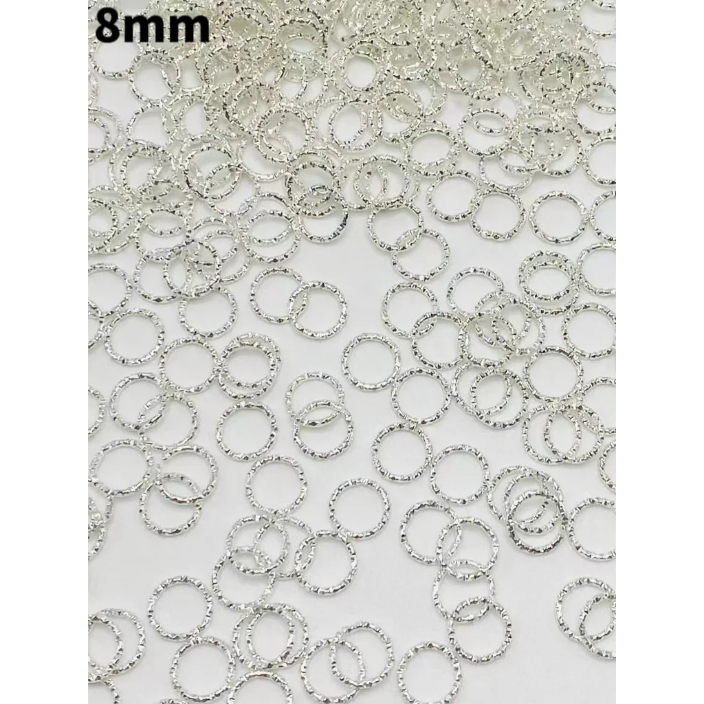 Silver & Gold Metal Beads Charm Jump Ring Alloy Pendant for Jewelry Making - Image 3