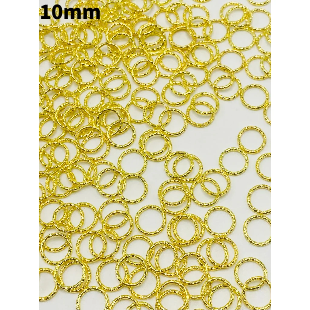 Silver & Gold Metal Beads Charm Jump Ring Alloy Pendant for Jewelry Making - Image 6