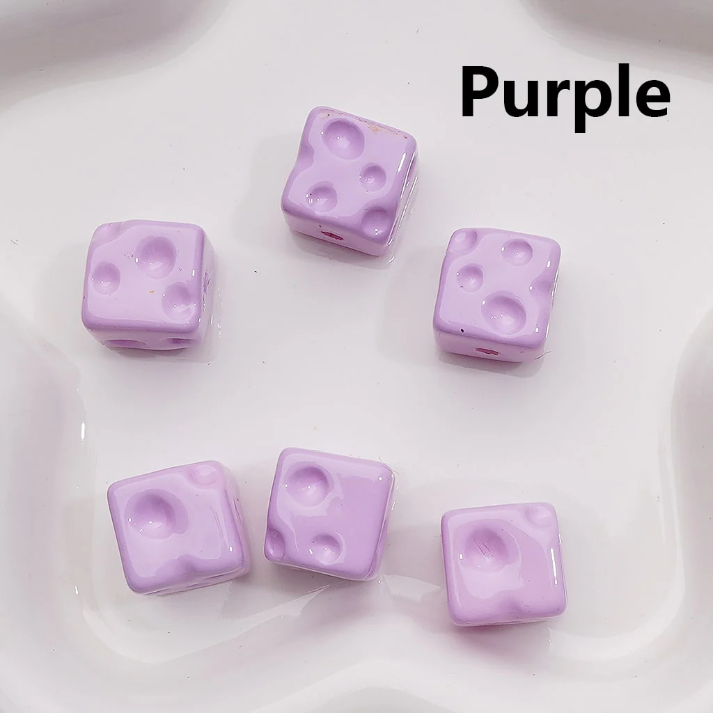 Solid Color Cheese Cube Square Acrylic Beads, 14MM, (Single Color is available for 200pcs(Whole bag)) - Image 15