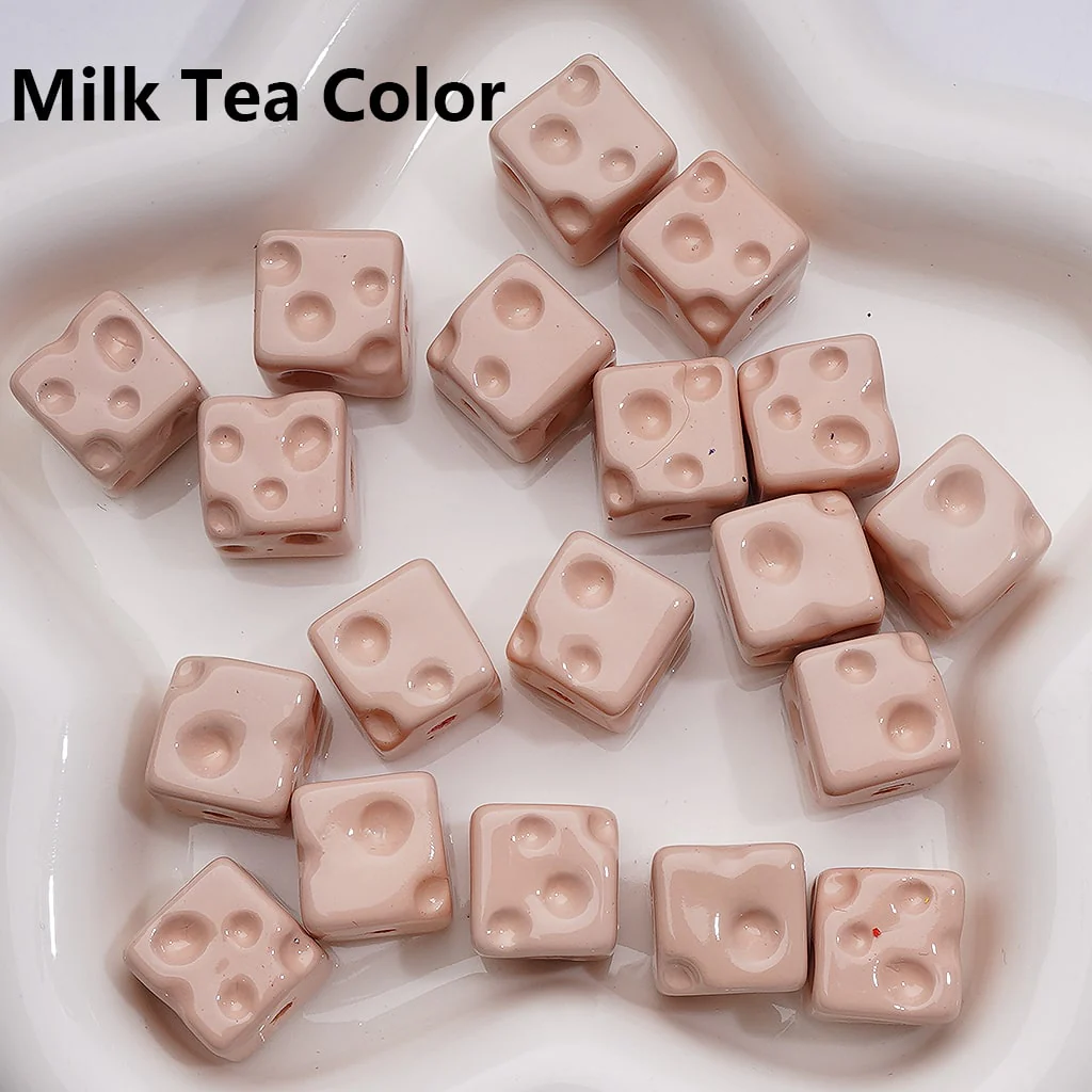 Solid Color Cheese Cube Square Acrylic Beads, 14MM, (Single Color is available for 200pcs(Whole bag)) - Image 18