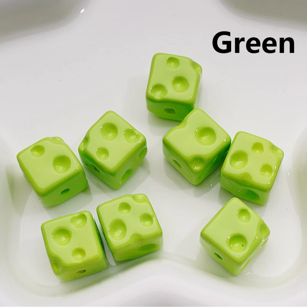 Solid Color Cheese Cube Square Acrylic Beads, 14MM, (Single Color is available for 200pcs(Whole bag)) - Image 19