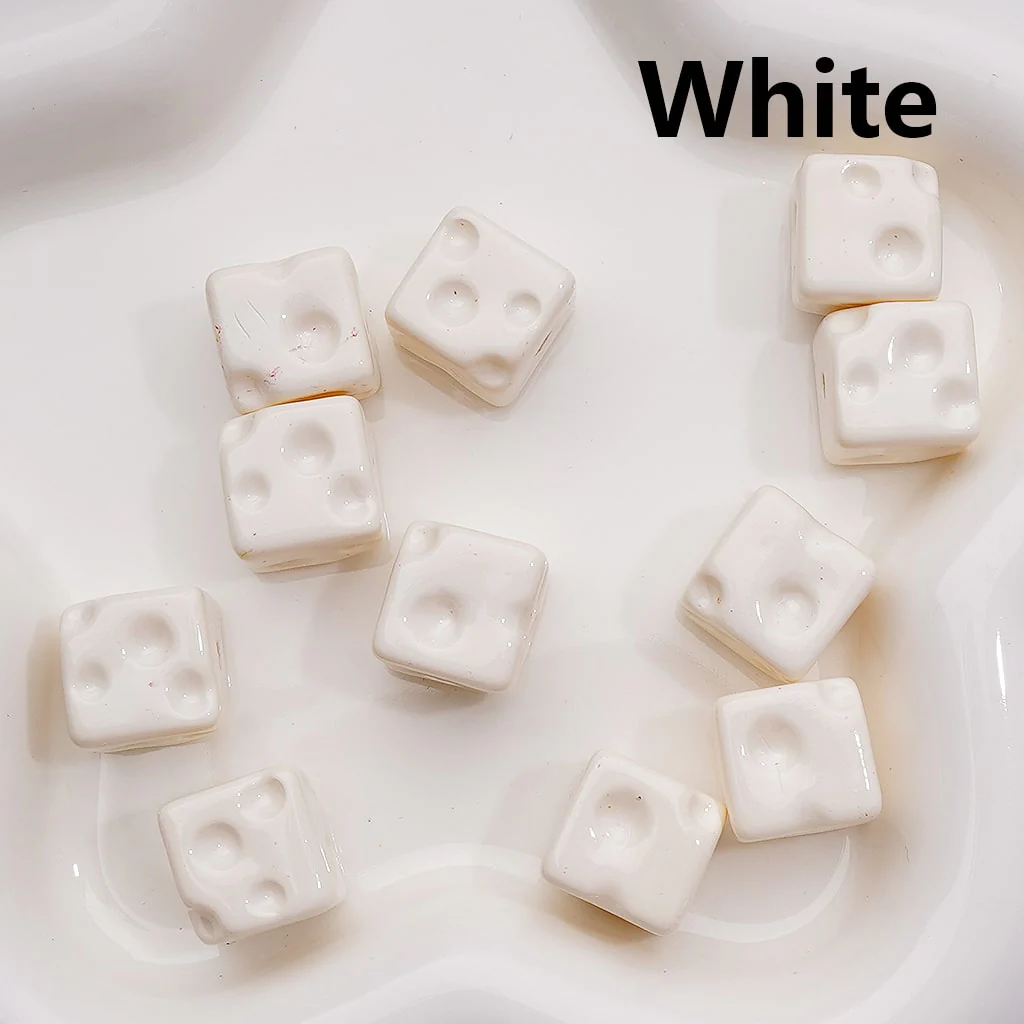 Solid Color Cheese Cube Square Acrylic Beads, 14MM, (Single Color is available for 200pcs(Whole bag)) - Image 3