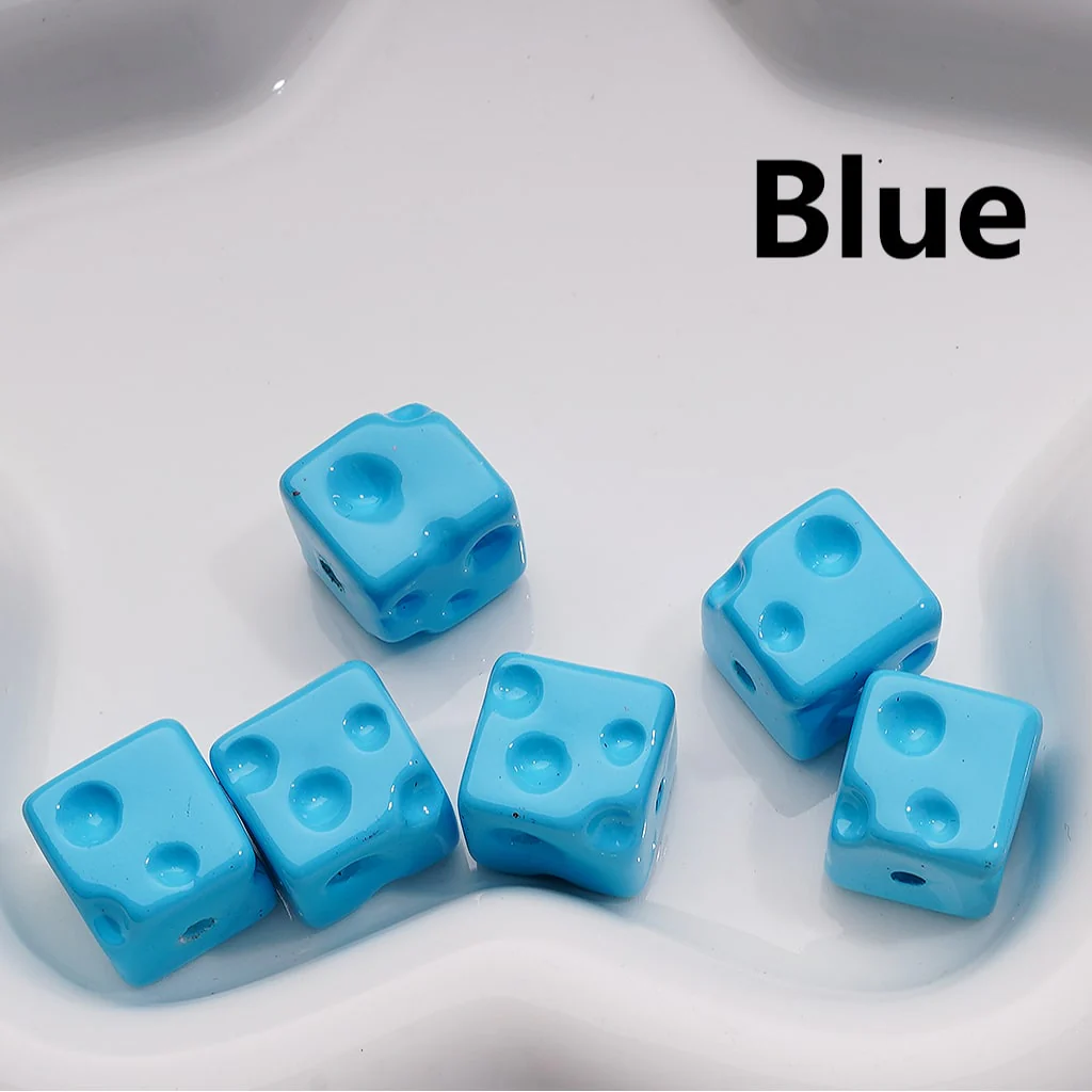 Solid Color Cheese Cube Square Acrylic Beads, 14MM, (Single Color is available for 200pcs(Whole bag)) - Image 7