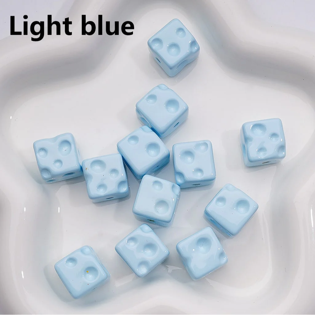 Solid Color Cheese Cube Square Acrylic Beads, 14MM, (Single Color is available for 200pcs(Whole bag)) - Image 9
