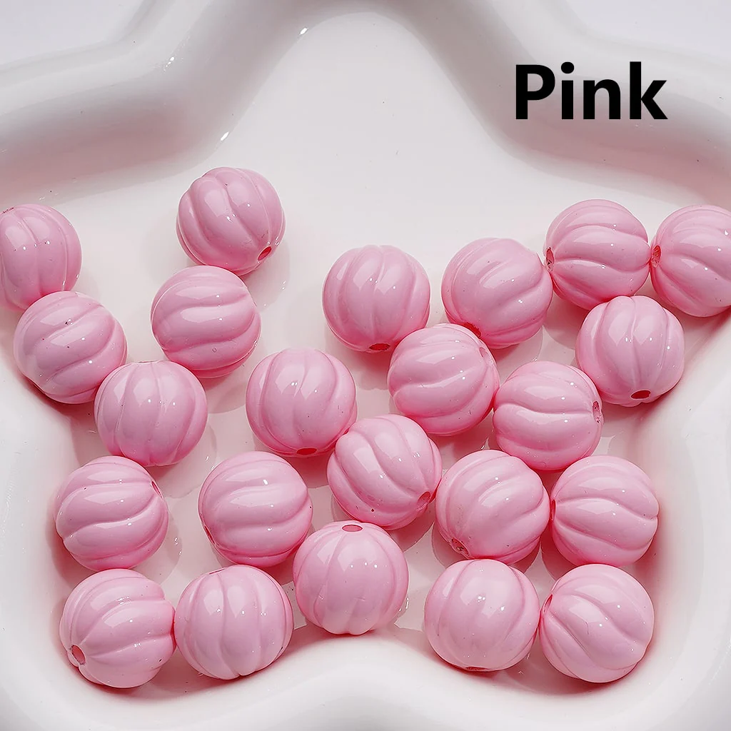 Stoving Varnish Solid Color Pumpkin Halloween Acrylic Beads, 16MM (Single Color is available for 200pcs(Whole bag)) - Image 11