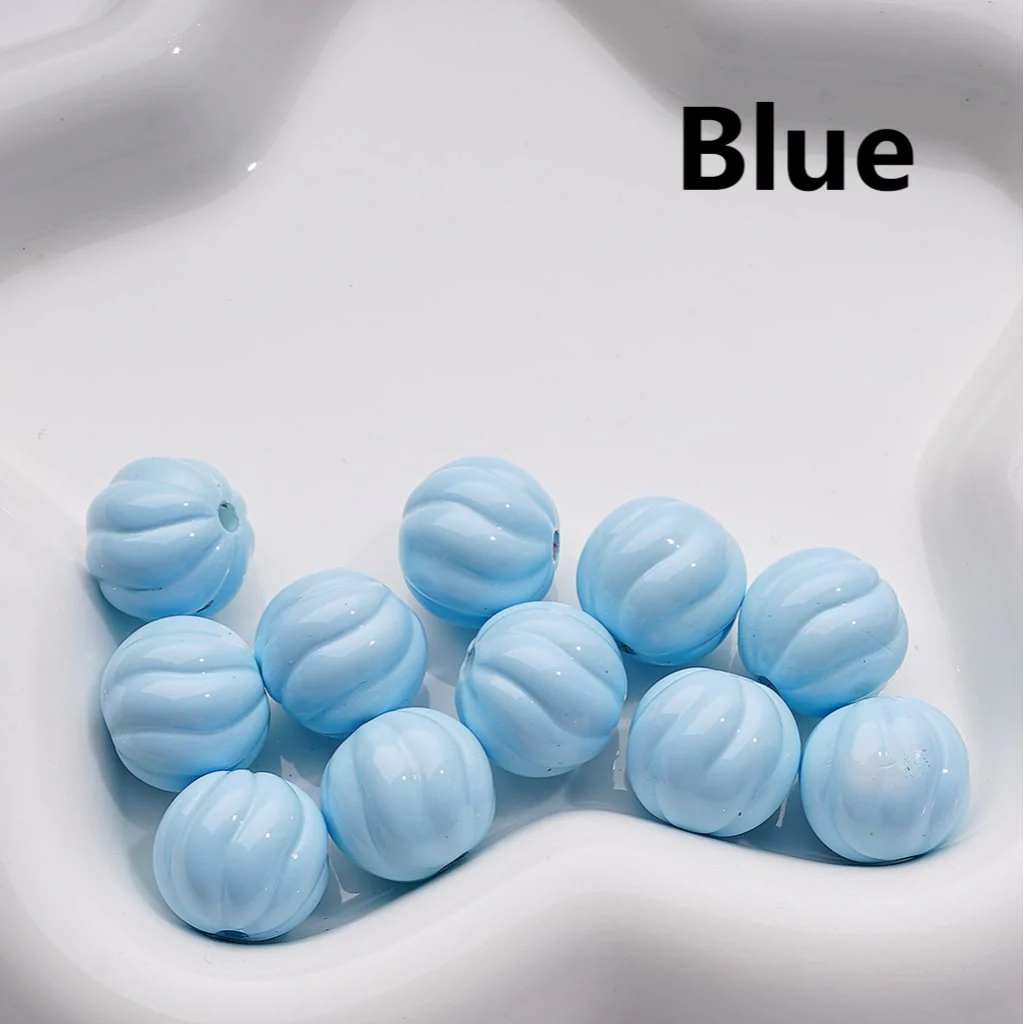 Stoving Varnish Solid Color Pumpkin Halloween Acrylic Beads, 16MM (Single Color is available for 200pcs(Whole bag)) - Image 12