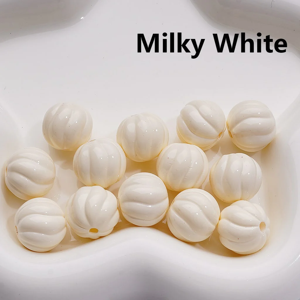 Stoving Varnish Solid Color Pumpkin Halloween Acrylic Beads, 16MM (Single Color is available for 200pcs(Whole bag)) - Image 15