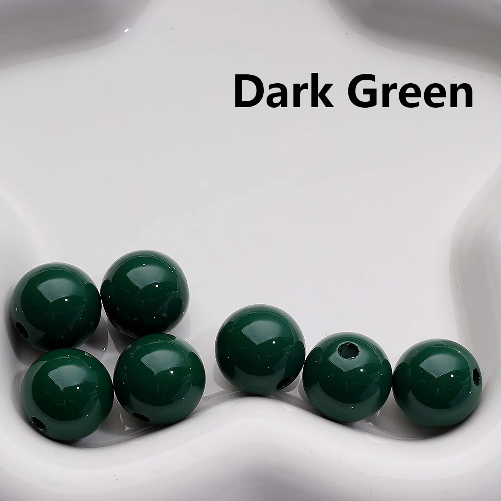 Stoving Varnish Solid Color Round Acrylic Beads, 16MM (Single Color is available for 200pcs(Whole bag)) - Image 10