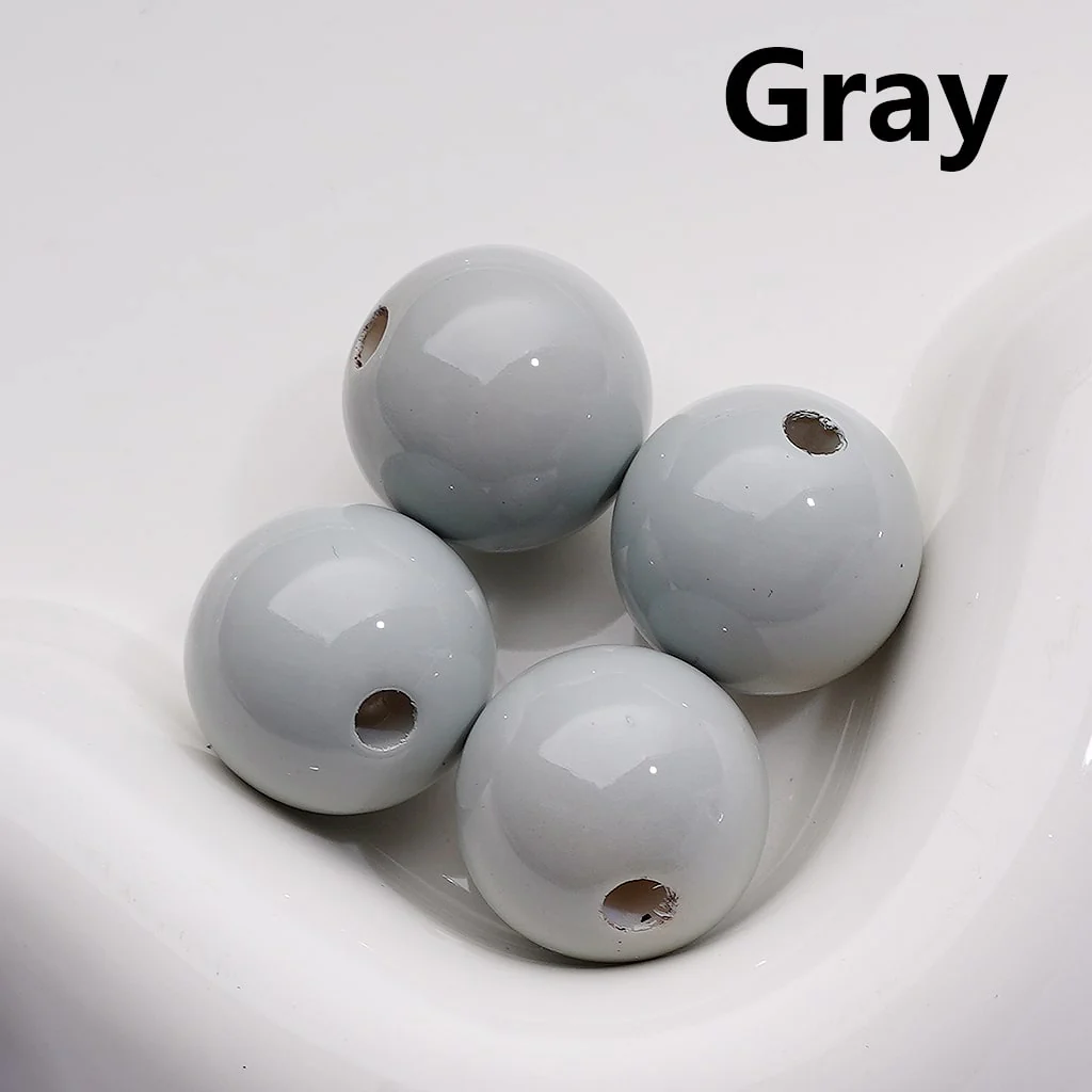 Stoving Varnish Solid Color Round Acrylic Beads, 16MM (Single Color is available for 200pcs(Whole bag)) - Image 12