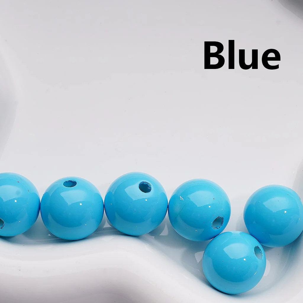 Stoving Varnish Solid Color Round Acrylic Beads, 16MM (Single Color is available for 200pcs(Whole bag)) - Image 13